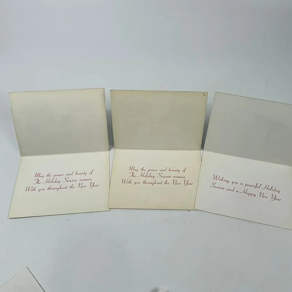 26 Blank Vintage Holiday Greeting Cards Assorted Designs 5.5